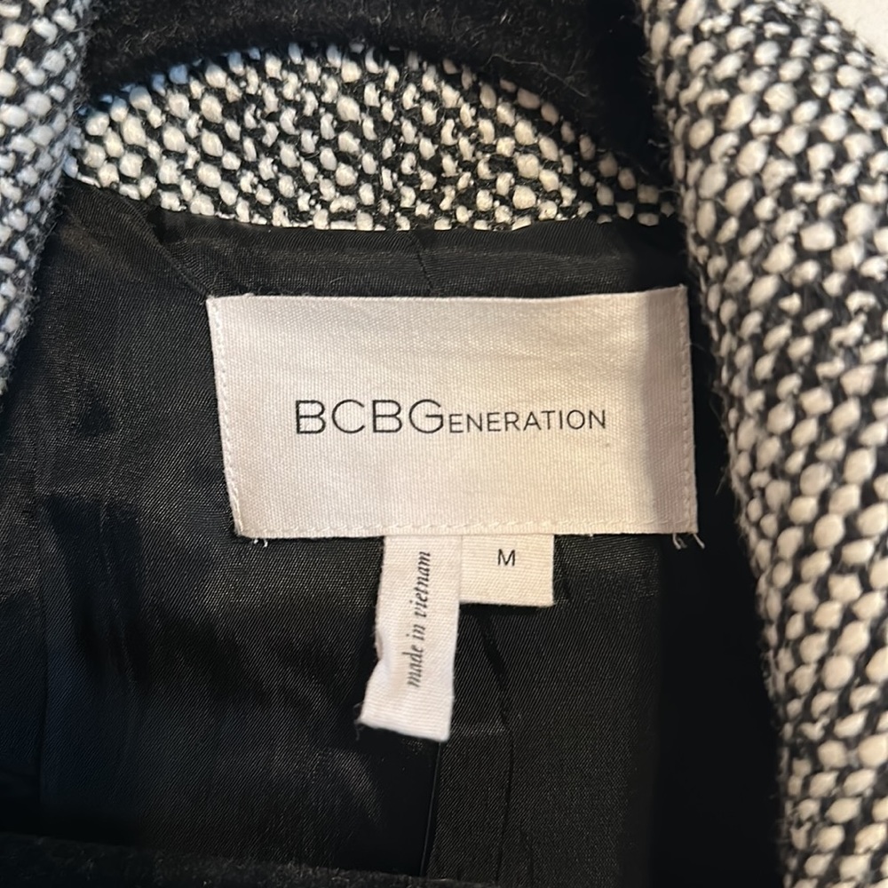 Bcbgeneration Herringbone Blazer Jacket Size M - image 2